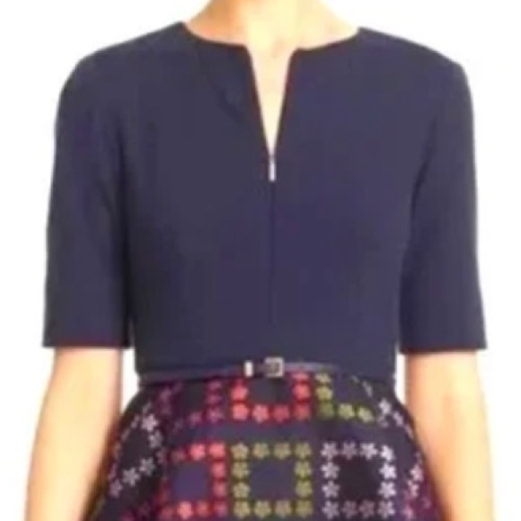 TED BAKER QINNA CHECK FLORAL DRESS SIZE 1 / US SIZE 4 - Picture 5 of 16